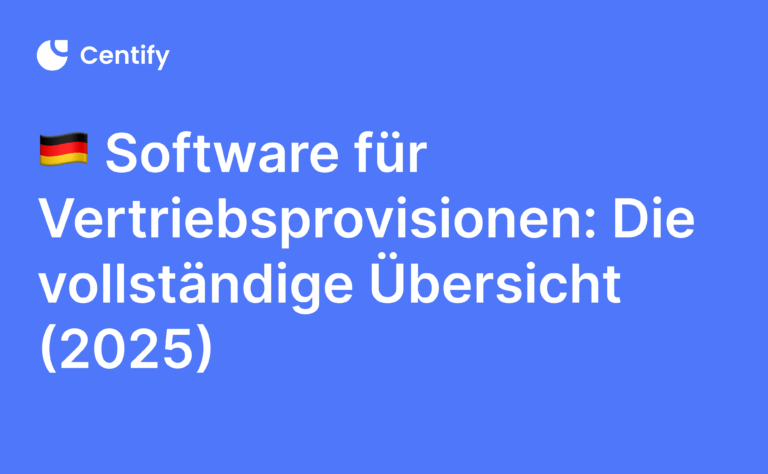 🇩🇪 Software für Vertriebsprovisionen: Die vollständige Übersicht (2025)