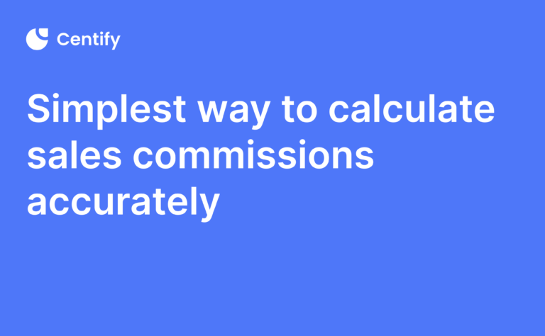 Simplest way to calculate sales commissions accurately